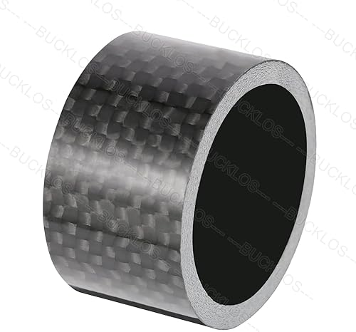 Miniatura 6 de BUCKLOS 11 piezas de aleación de aluminiofibra de carbono 20 15 10 5 3 0.079 in para bicicleta, 1-18 pulgadas manillar horquilla espaciadores