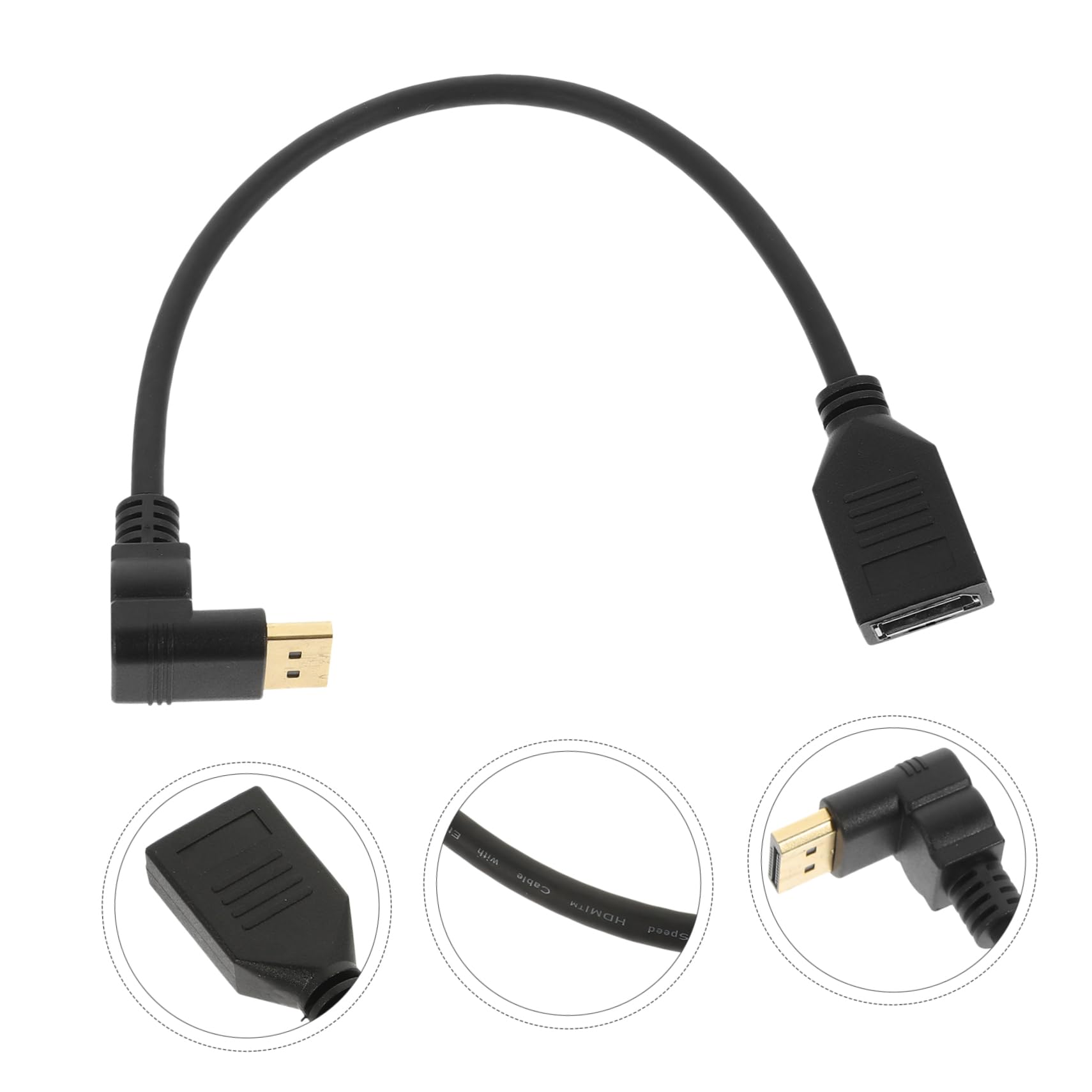 Abaodam Displayport Adapter Dp Male to Female Cable Displayport Cable for Monitor Pc Tv Enhanced Display Durability