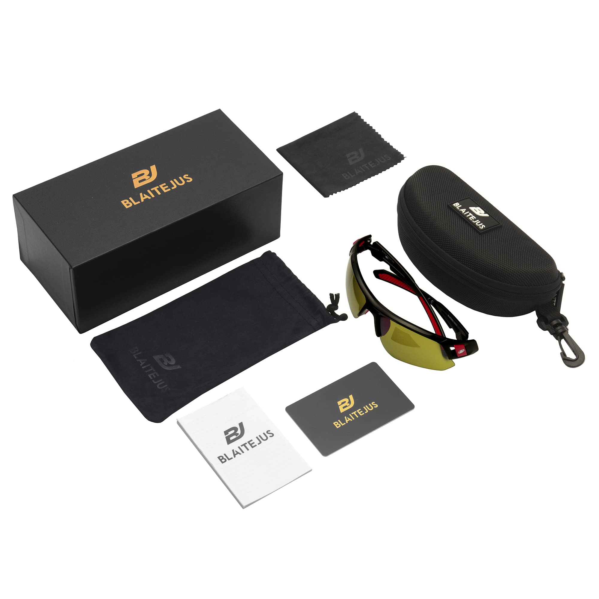 Gafas de sol de golf para hombres y mujeres, gafas de sol deportivas sin montura con protección UV400, Bj810 Marco negro y lente verde, conventional