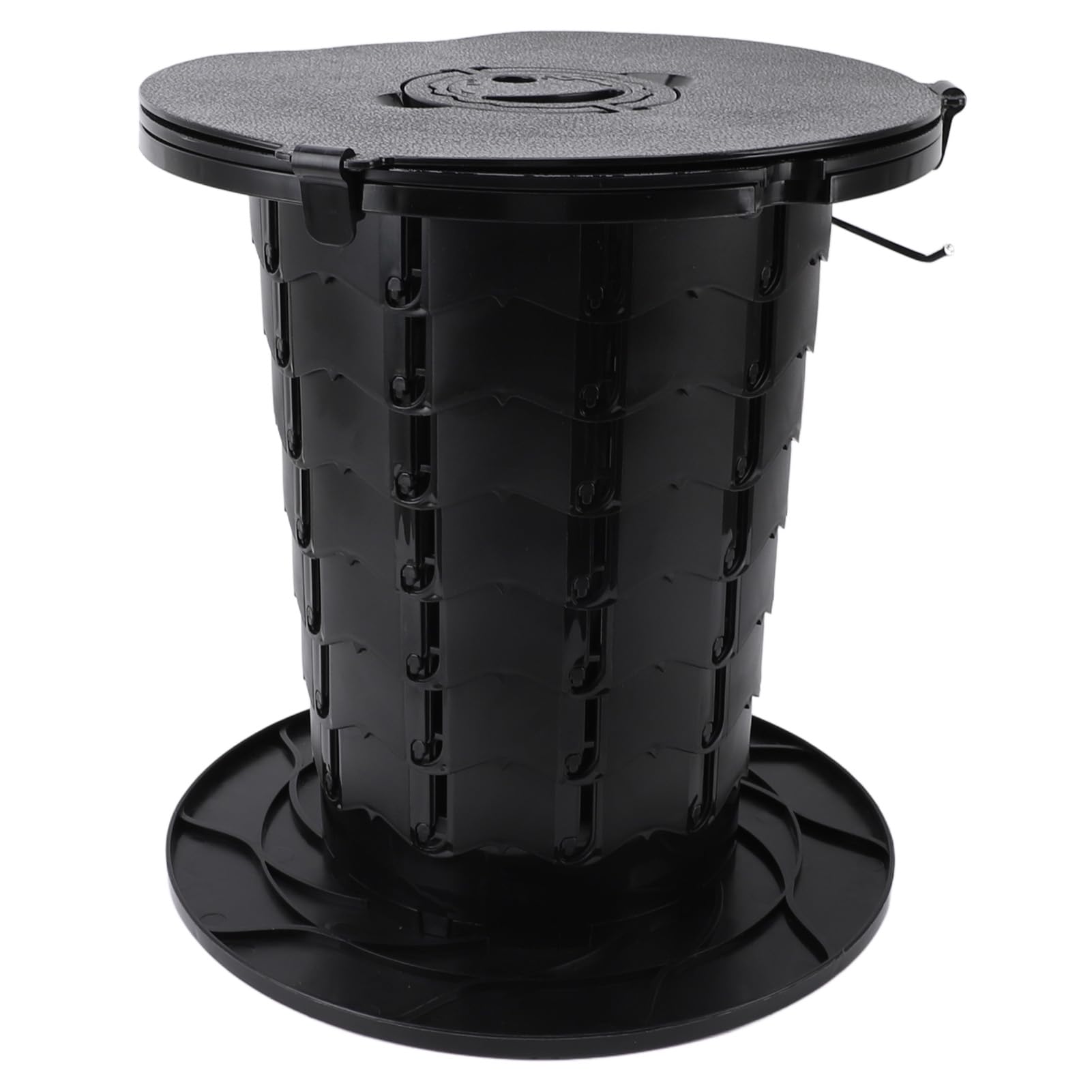 Toilette Portatile a Scomparsa per Adulti, Altezza Regolabile su 7 Livelli da 4,33 a 13,46 Pollici Carico di 330,7 Libbre Toilette da Campeggio Portatile, Vasino da Viaggio con Gancio per