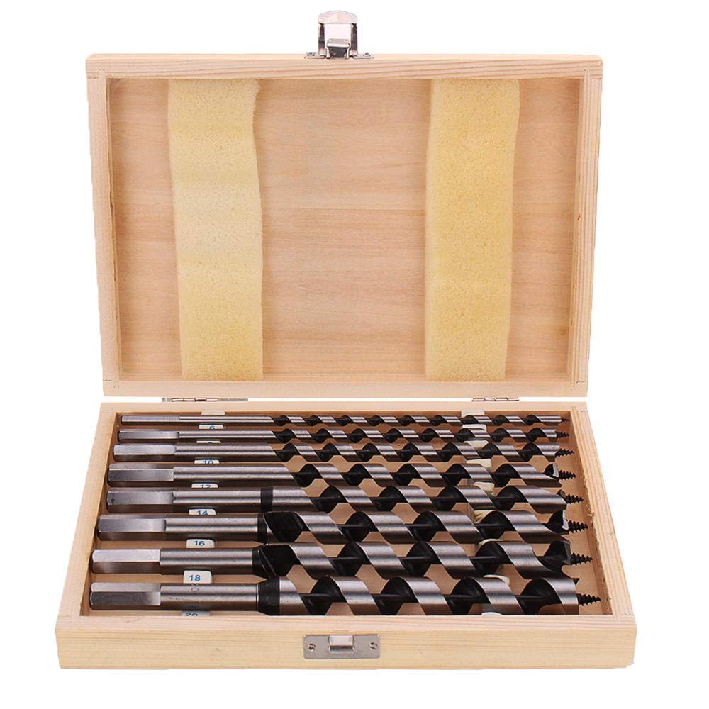 Foret terre bois 6-20mm quincaillerie mèche hélicoïdale en boîte de 8pcs