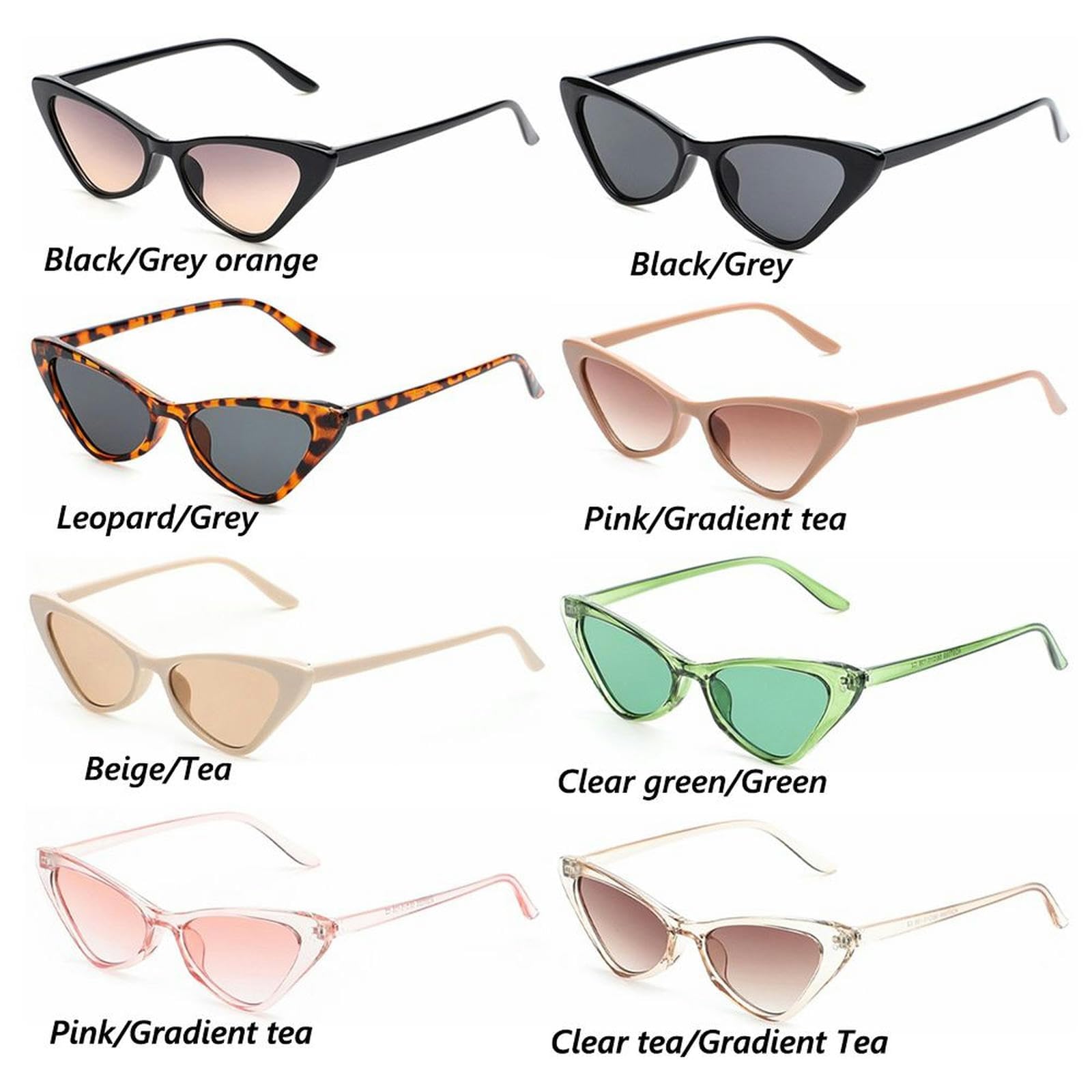 NOGRAX Occhiali Vintage Cat Eye Occhiali Da Sole Small Frame Retro Occhiali Da Sole Trendy Accessori Per Abbigliamento Occhiali