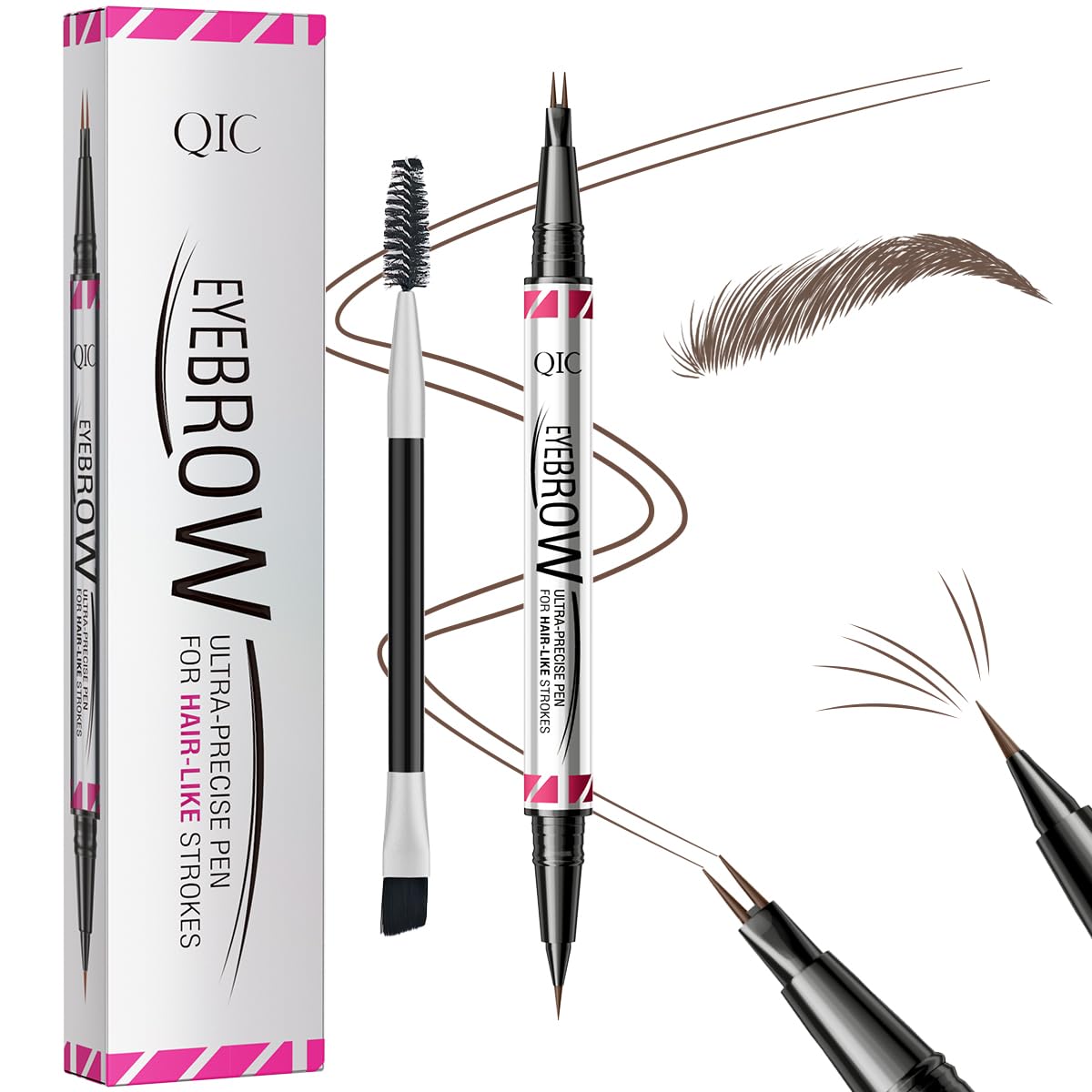 W3W Eyebrow Pen - Dual-Ended Microblading for Natural Brows