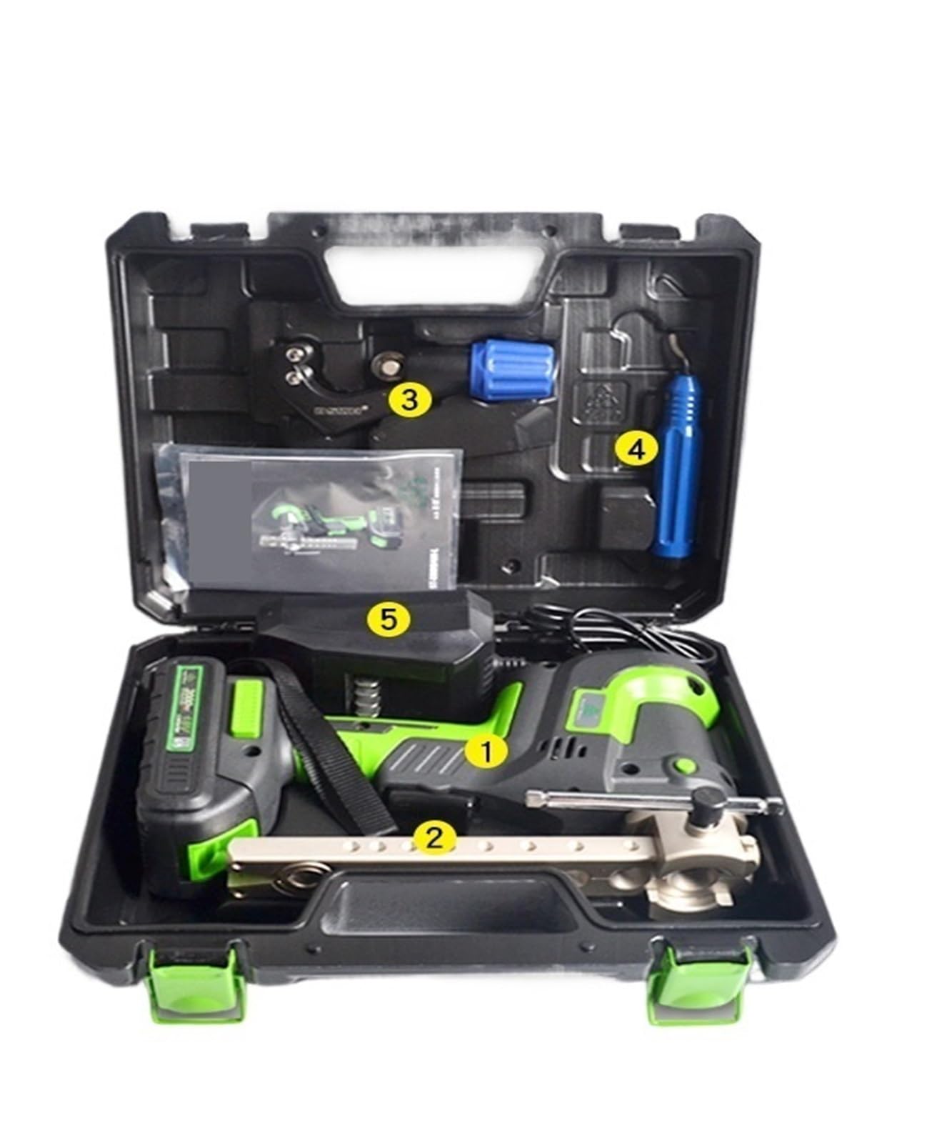 Electric Expander, Copper Tube Bell Mouth Cup Mouth Hand Drill Expander, Lithium Battery Expander Used in HVAC(ST-E809AM-L Rechargeable)