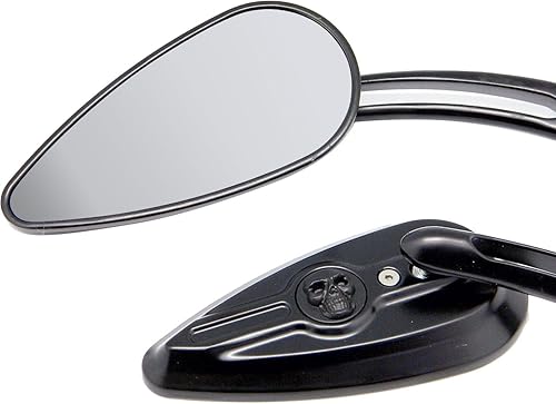 Miniatura 4 de 1 par de espejos CNC de calavera 3D para motocicleta compatibles con Kawasaki Z900