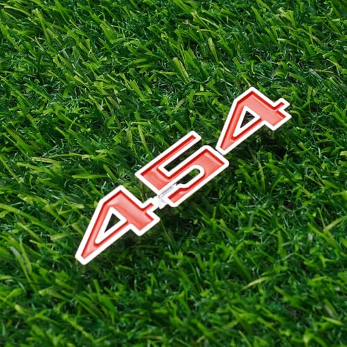 Image of Right & Left Badge 3D Emblems Nameplate Replacement for 3975410 1970-1974 inch454 inch 2Pc (Chrome Red)