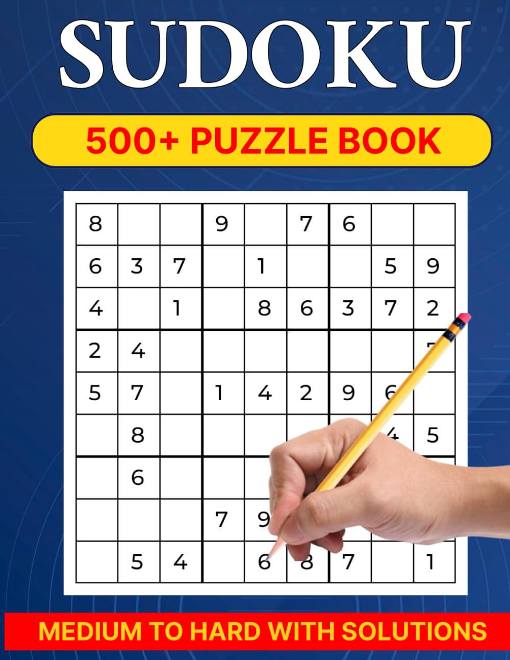 500+ Sudoku Puzzle Books Medium to Hard: 252 Medium and 252 Hard Puzzles for Adults With Solutions Included