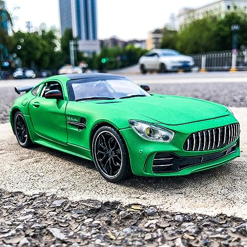Image of DEUSON ECOM Diecast Metal Car Model 1 /24 Benz AMG GTR RB Toy Cars for Kids Boy Girl Zinc Alloy Pull Back Toy Car with Sound and Light Gift and Collectible Car - Multi Color
