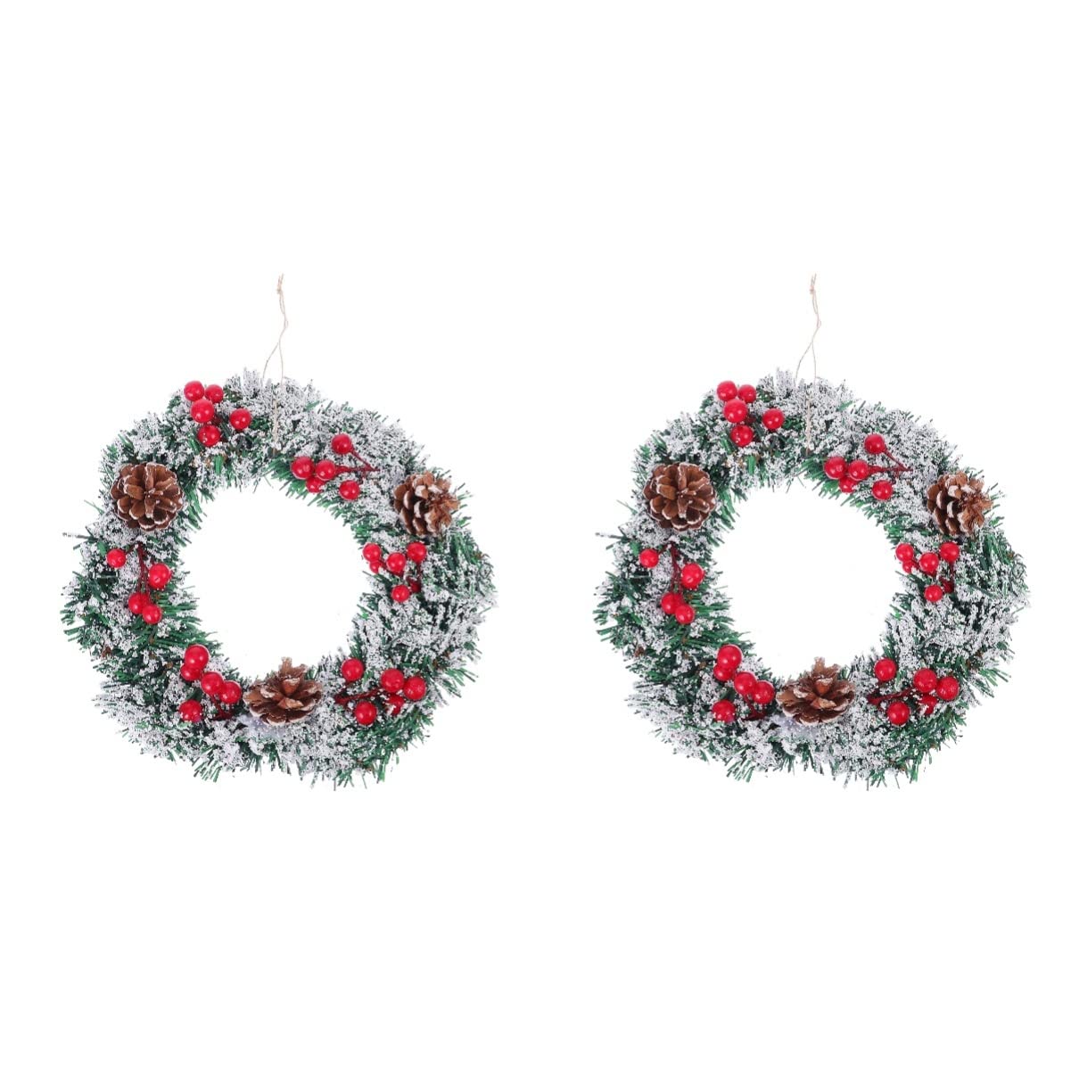 Accroche murale de Noël VOSAREA avec baies rouges pour décoration de fête
