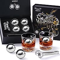 Vista 10 de Regalos para hombres, piedras de whisky para Navidad, regalos para maridos en aniversarios, ideas únicas de regalos de cumpleaños para papá de hija