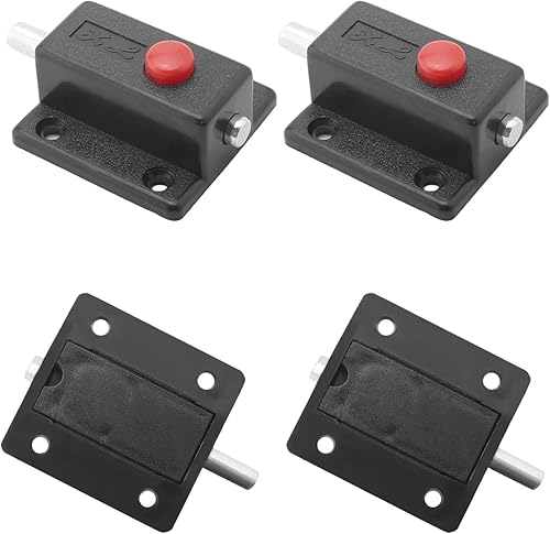 MroMax - Cerradura para puerta (8 unidades), color negro