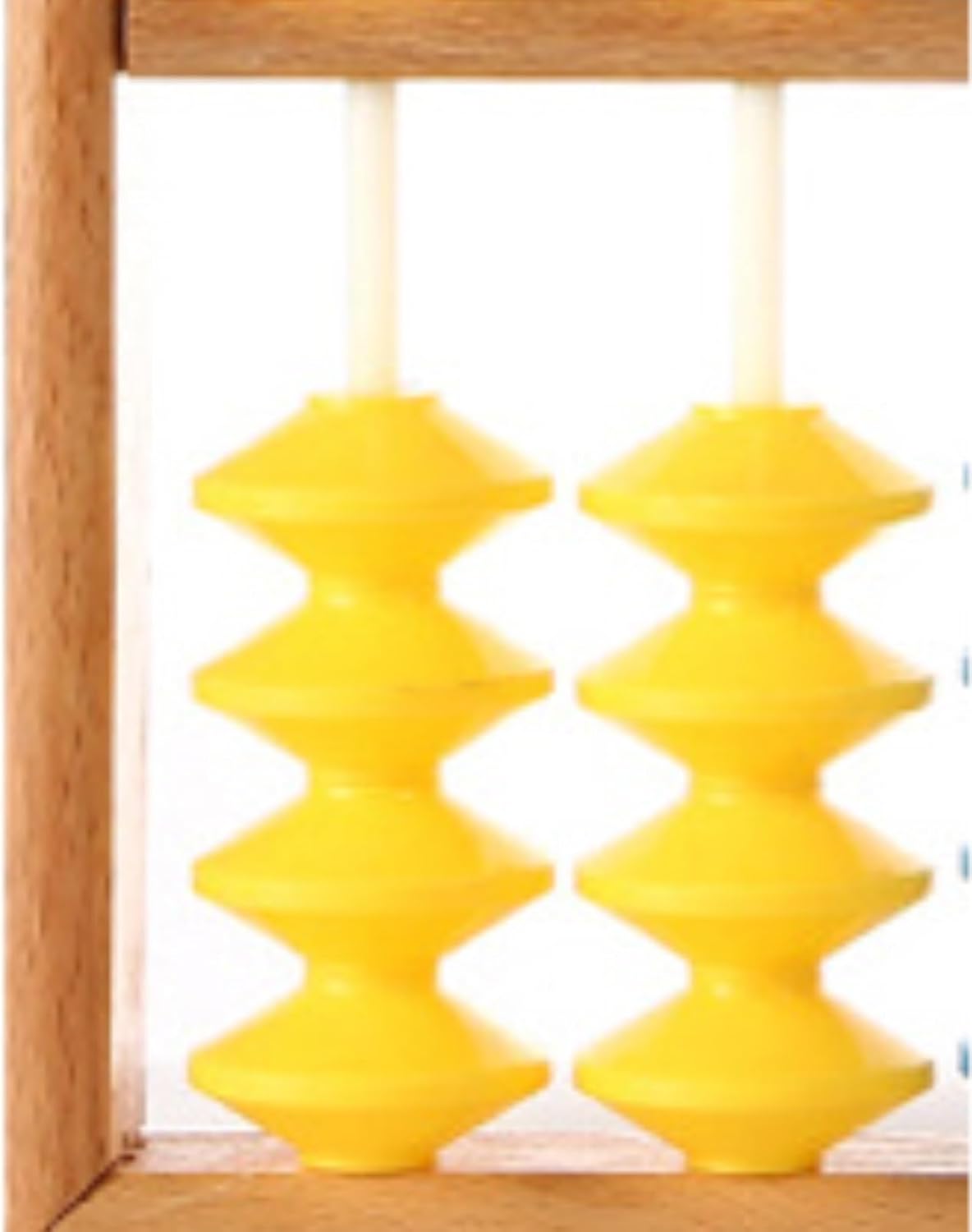Math Abacus Educational Tool 7 Column Hanging Wooden Abacus Chinese Educational Tool Calculator for Student Teacher Office Decoration(Multi-Colored)