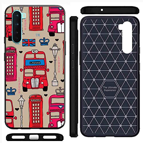 Image of Amazon Brand - Solimo Designer Bus Brown Pattern Printed Soft & Flexible Hybrid Back Case Mobile Cover for OnePlus Nord