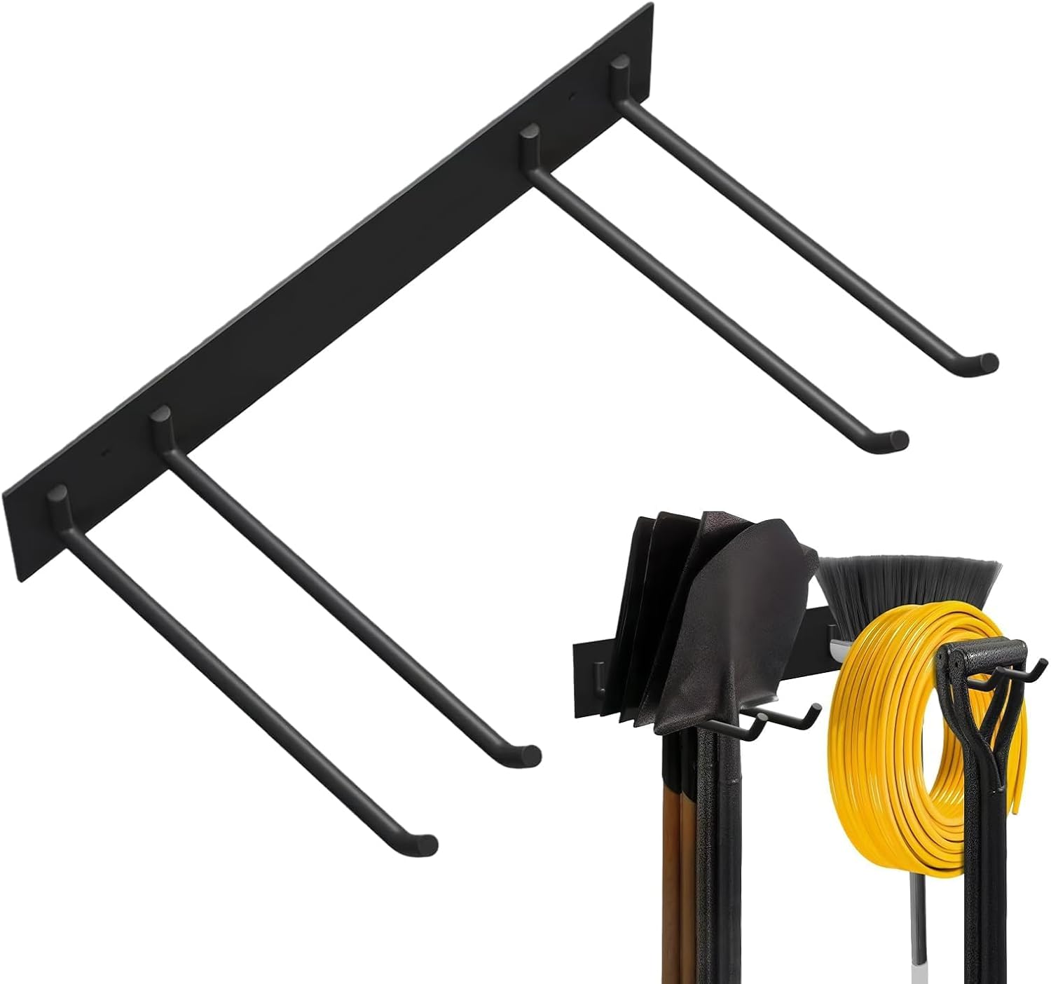 Heavy-Duty Garage Tool nizer – Wall-Mounted Storage Shelf Foldable Chair Hanger Metal Tool Holder for Garage & Garden Supports 240 lbs Ideal for Efficient Space Management