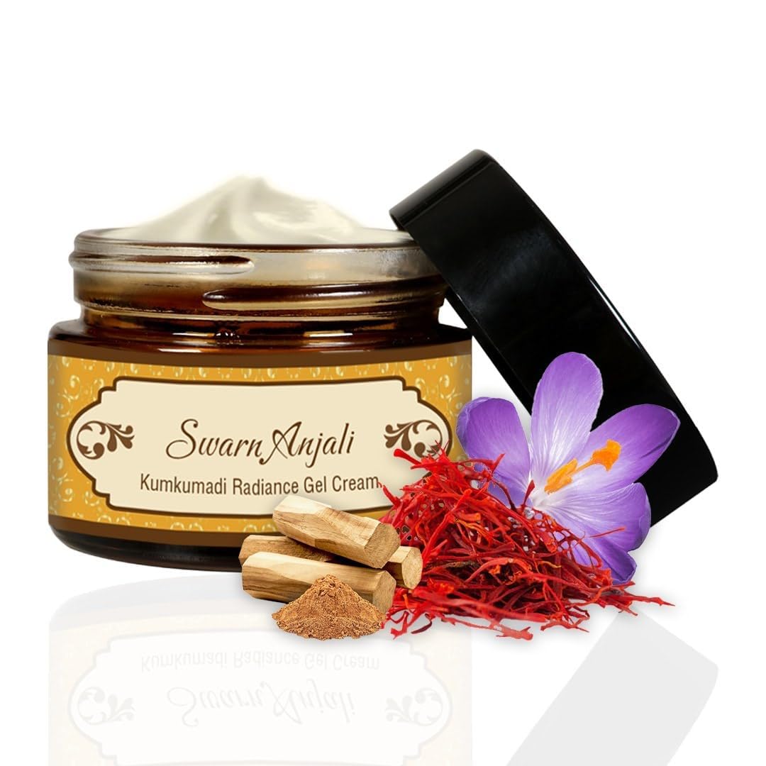 Alima Ayurvedic Kumkumadi Radiance Moisturising Face Cream|Hydration, Glow & Skin Brightening|Pigmentation & Spots|Anti Aging Day & Night Face Moisturizer For Woman & Men, 50 Gm