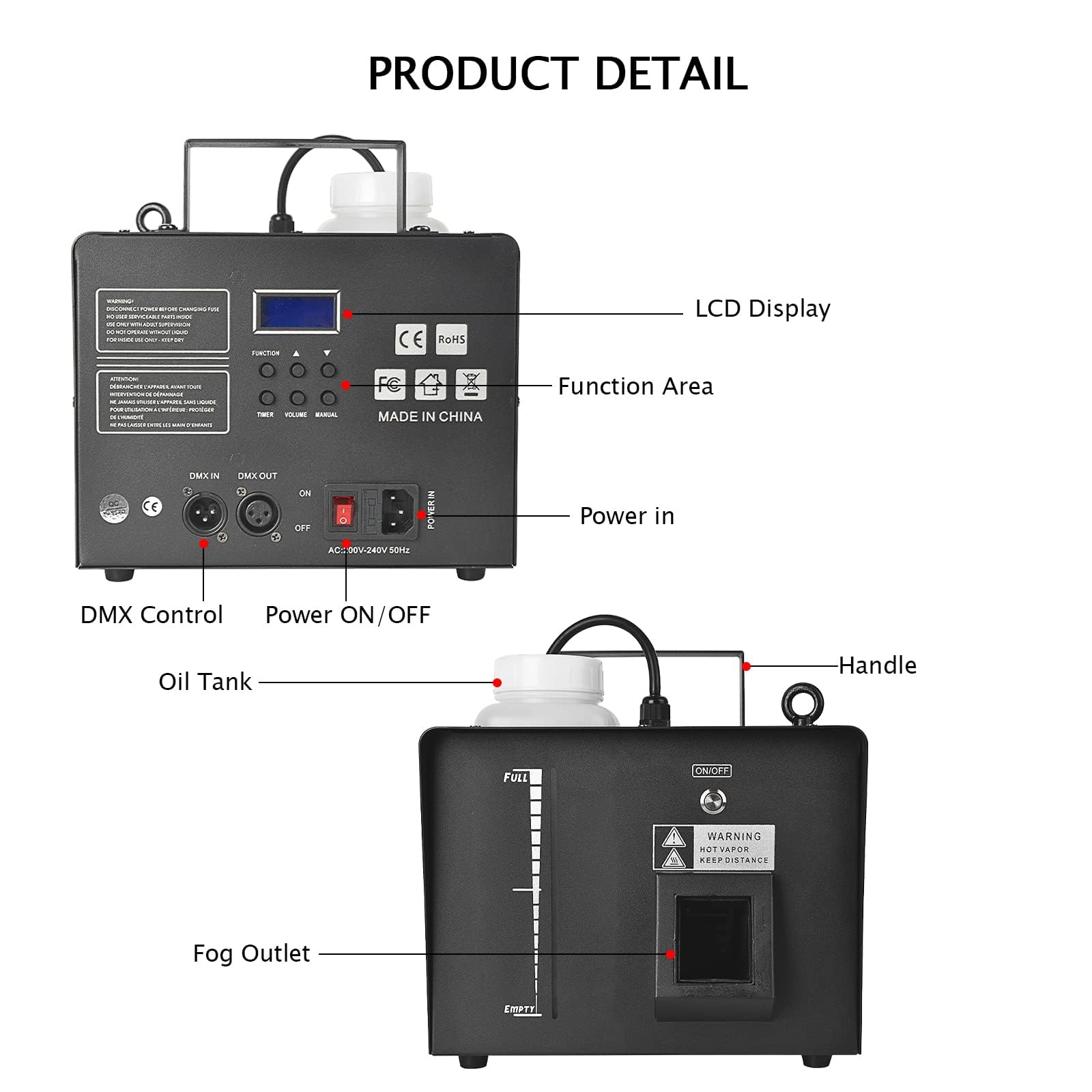 Amazon.co.jp: ヘイズフォグマシン ステージエフェクト 600W ヘイズ
