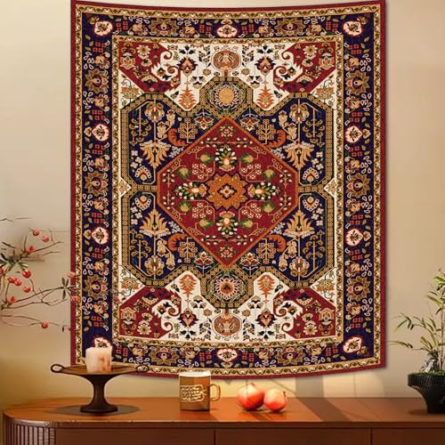 Apdidl Boho Hippie Wall Tapestry for Bedroom Aesthetic, Indian Bohemian Tapestries Art Decor, Vintage Orange Mandala Floral Blanket Cool Vertical Wall Hanging for Living Room Dorm 51" X 60" Apdidl Boho Hippie Wall Tapestry for Bedroom Aesthetic, Indian Bohemian Tapestries Art Decor, Vintage Orange Mandala Floral Blanket Cool Vertical Wall Hanging for Living Room Dorm 51" X 60"