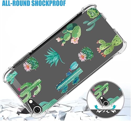 Miniatura 7 de Funda transparente para iPod Touch 567 - Funda protectora de TPU suave a prueba de golpes con diseño de cactus cubierta iPod Touch 7 Cactus
