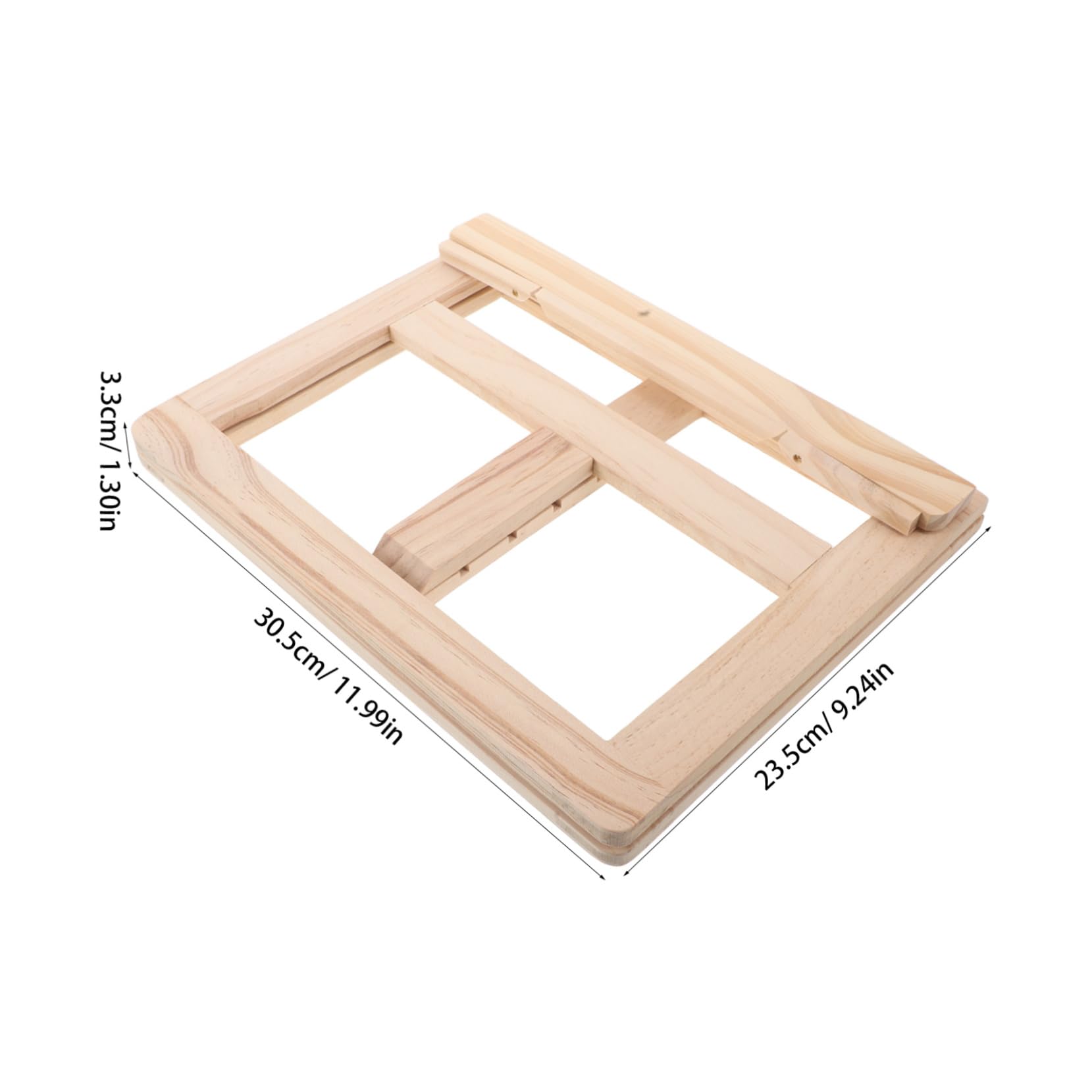 DOITOOL Ergonomic Wooden Laptop Tablet Stand Adjustable Book Rack Book Holder Stand Heat Dissipation Space-Saving Design