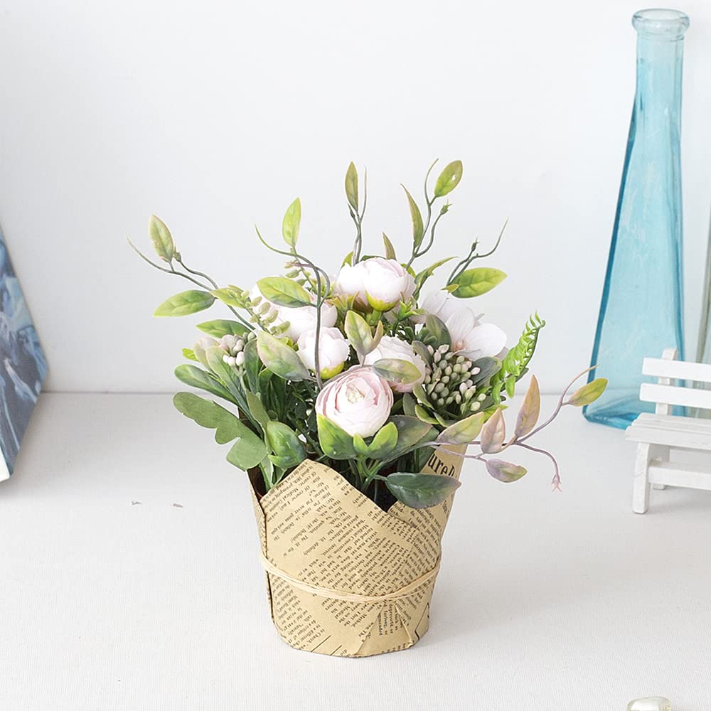 Künstliche Kamelie Mit Vase - Wie Echte Blume Für Fensterbank & Tisch