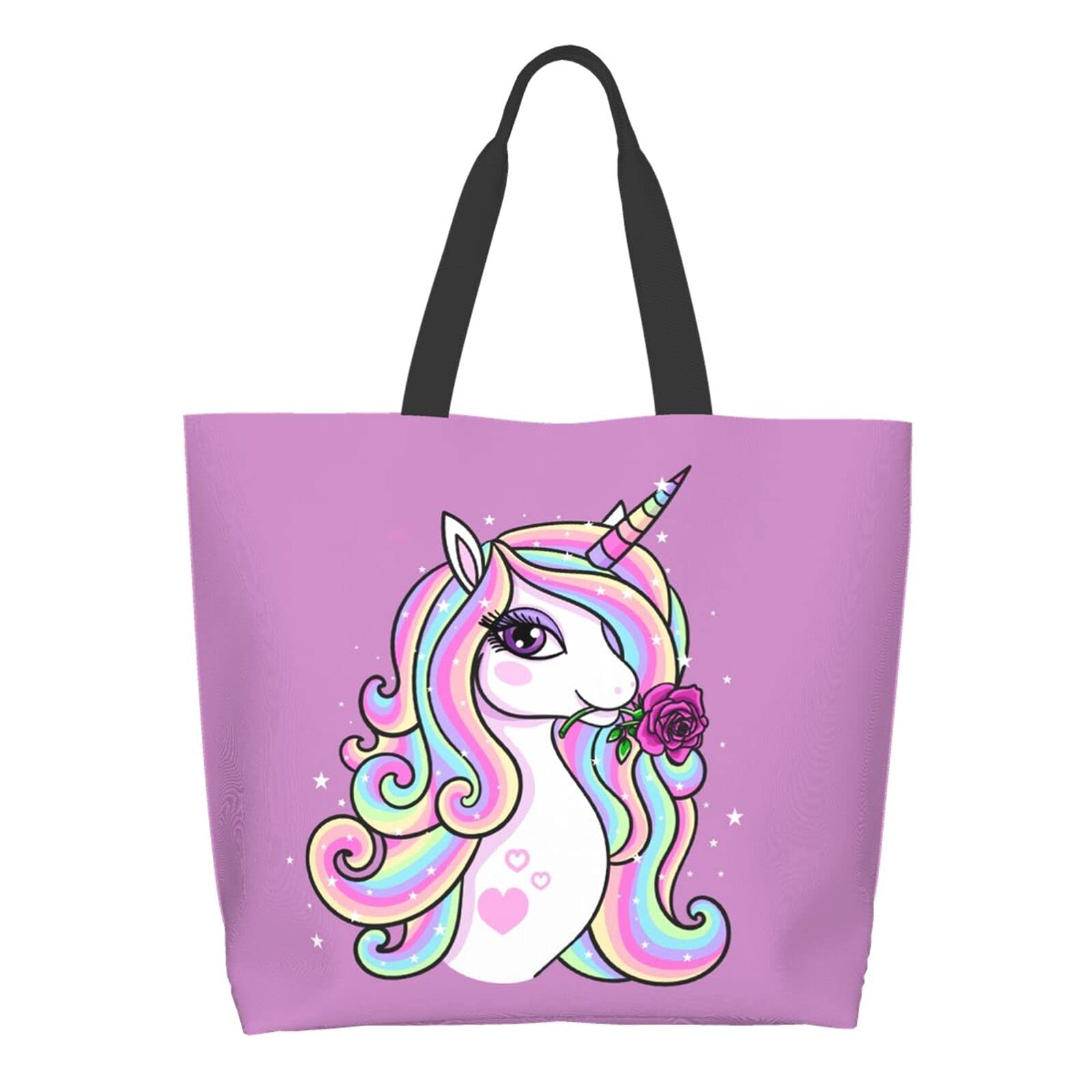 FamameCanvas Tote Bag Large Women Casual Shoulder Bag Handbag Reusable Multipurpose Shopping Grocery Bag For Outdoors…