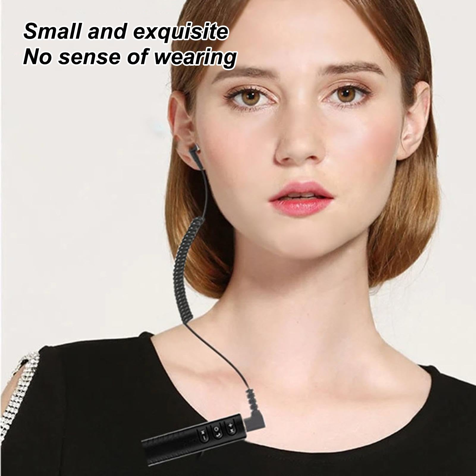 Generisch Einseitiger 3,5-mm-Kopfhörer, Kopfhörer-Ohrhörer mit Kabel | Federkopfhörer mit Kabel - 3,5-mm-Stecker-Stereo-Ohrhörer, kabelgebundenes Headset, Sport-Ohrhörer zum Fahren, Laufen, Arbeiten