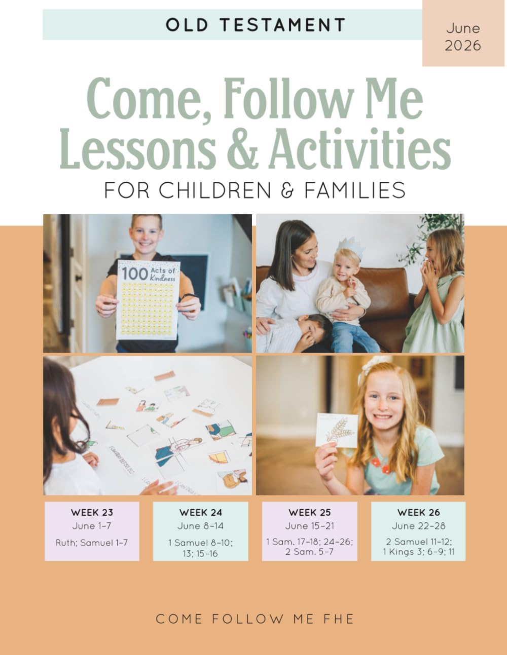 Come, Follow Me Lessons & Activities for Children & Families: Old Testament: June 2026