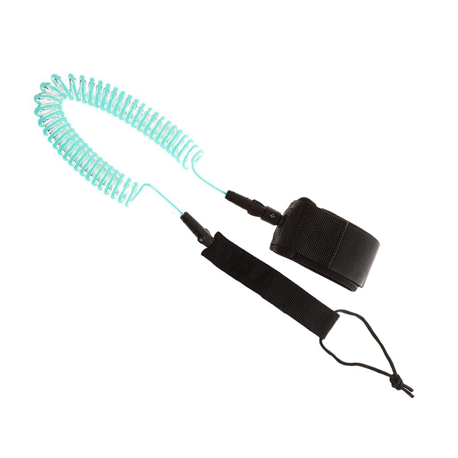 Surf Leine TPU-Surfbrettleine 10FT-Wickelleiste-Surfbrett-Paddel-Leine mit doppeltem Edelstahl-Swivel-Wasser-Wassersport-Zubehör SUP Leash. (Color : Blue)