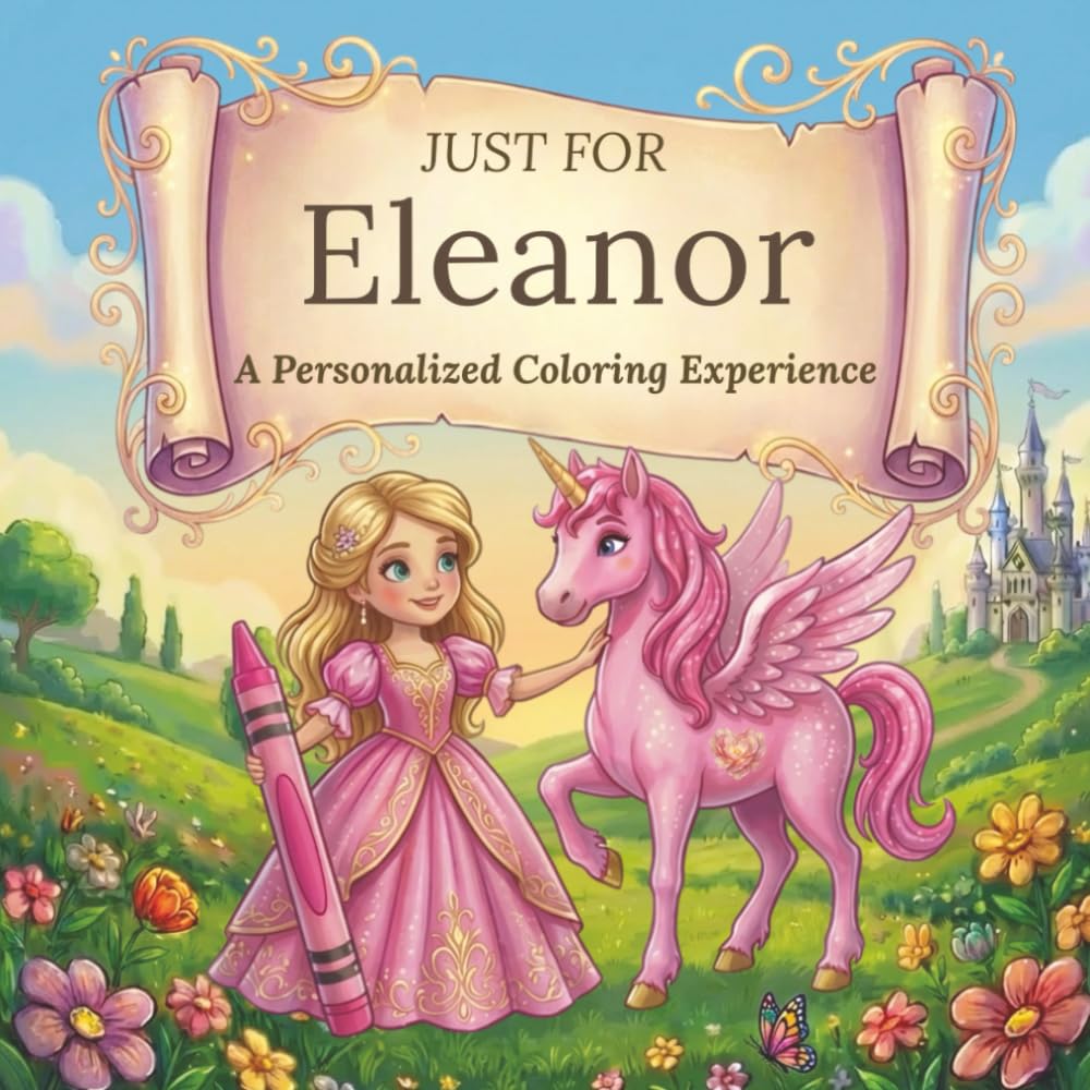 Just for Eleanor: A Personalized Coloring Experience: 50 total coloring pages | 28 coloring pages featuring Eleanor's name | 22 coloring pages themed for girls (Personalized Coloring Book Series)