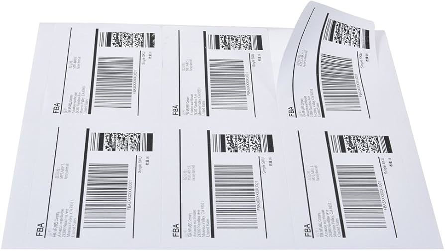 Amazon fba label sizes