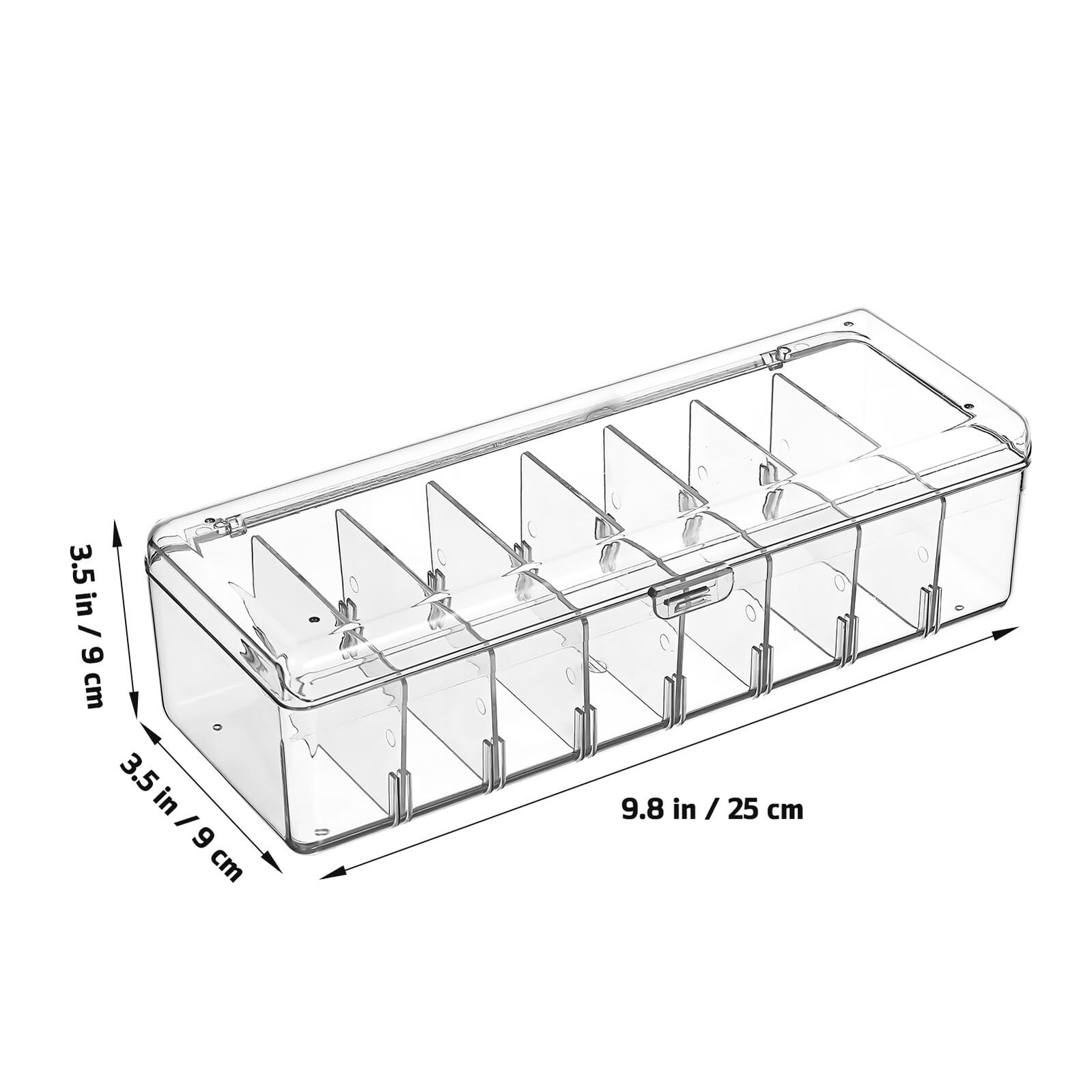 Scatola Organizer Cavi Dati Trasparente 2 Pezzi in Plastico | Etichette Adesive Incluse, 20 Fascette per Fissaggio, Formato Compatto per Gestione Ordinata