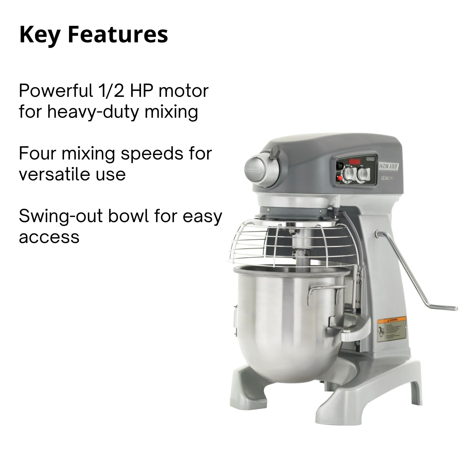 Amazon.com: Hobart HL120-1STD Legacy Tabletop Stand Mixer - 12 Qt