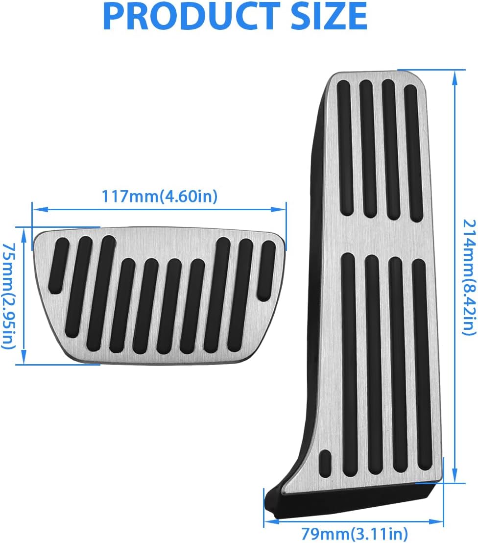 Gas Brake Accelerator Foot Pedal Cover Compatible for Toyota Camry Accessories 2018 2019 2020 2021, for RAV4 Gas Pedal 2019 2020 2021, Compatible for Lexus ES LS 2019-2021 Accessory