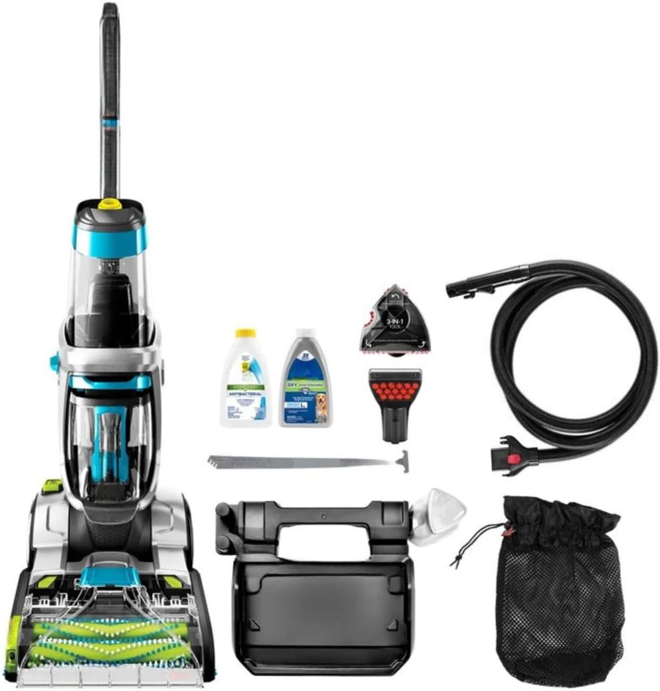 BIISSELLL Deep Cleaning Carpet Washer Pet Stain Remover Heated Water 1 Gallon Capacity Dual Brush System