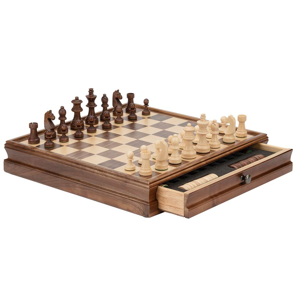 Set di Lusso in Legno massello e Materiale in Noce Regole for Principianti, Set for Bambini Adulti