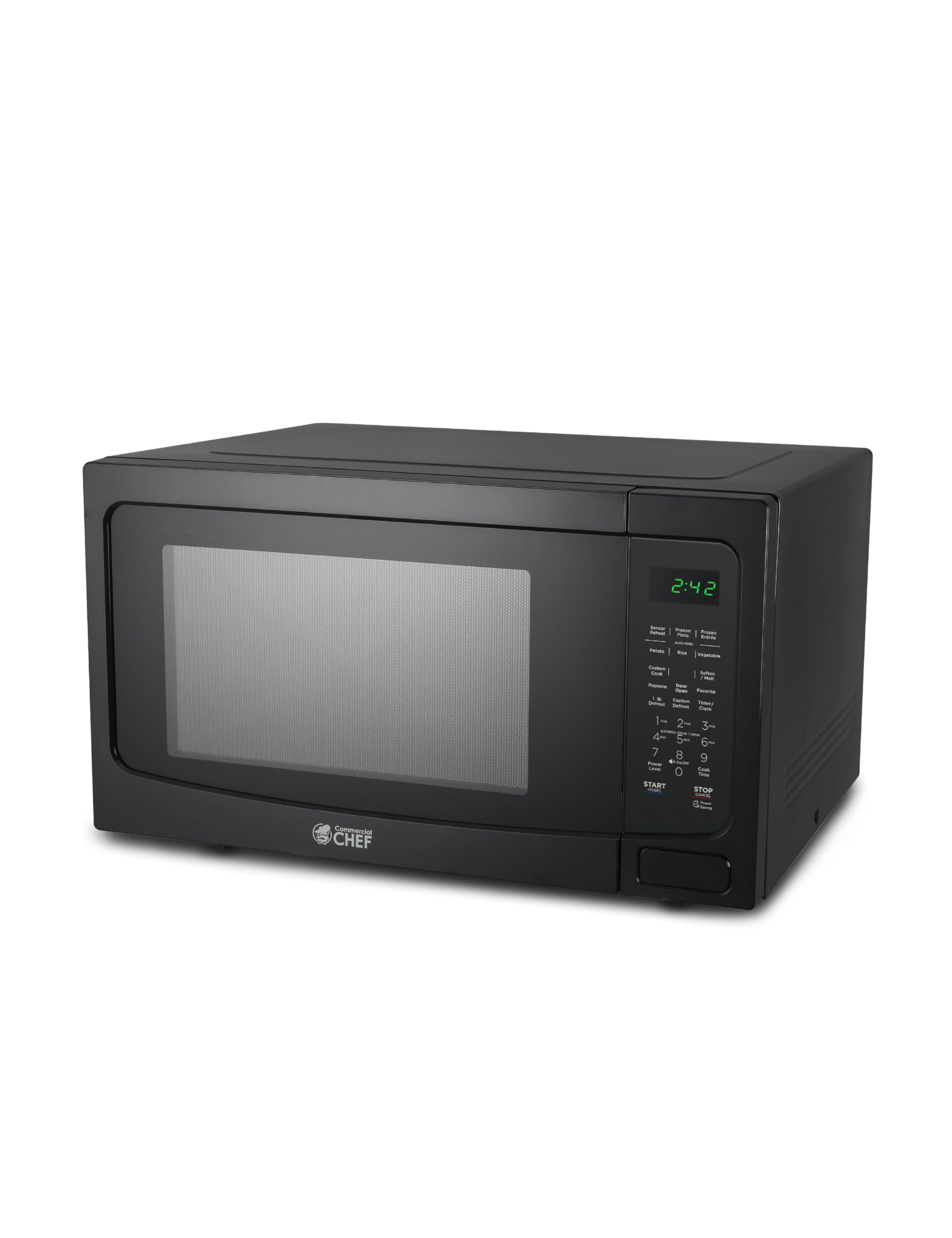 Commercial Chef 1.6 Cu. Ft. Countertop Microwave Oven, CHM16MB6, Black