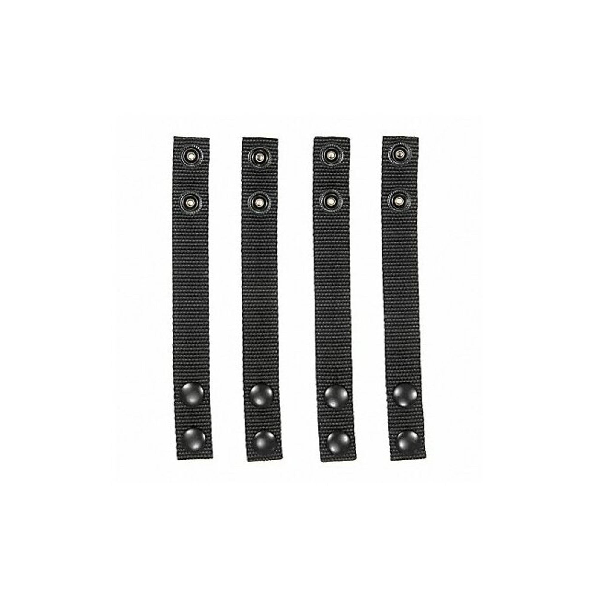 Hero's Pride Belt Keeper: 7/8 in Wd, Black, Nylon, 7-1/8 in, 4 PK 1097-1 Each