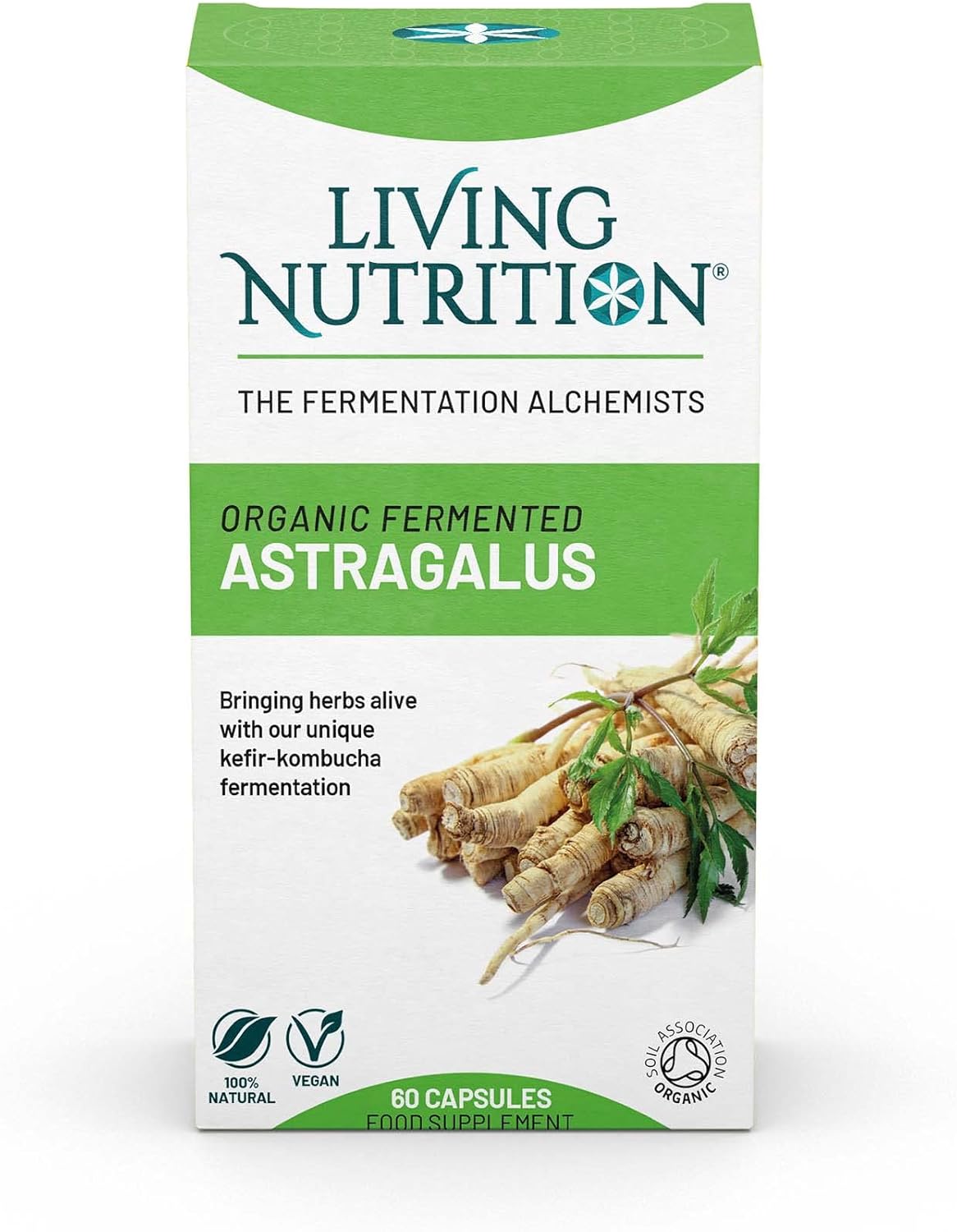 Living Nutrition Organic Fermented Astragalus Amazon.co.uk Health