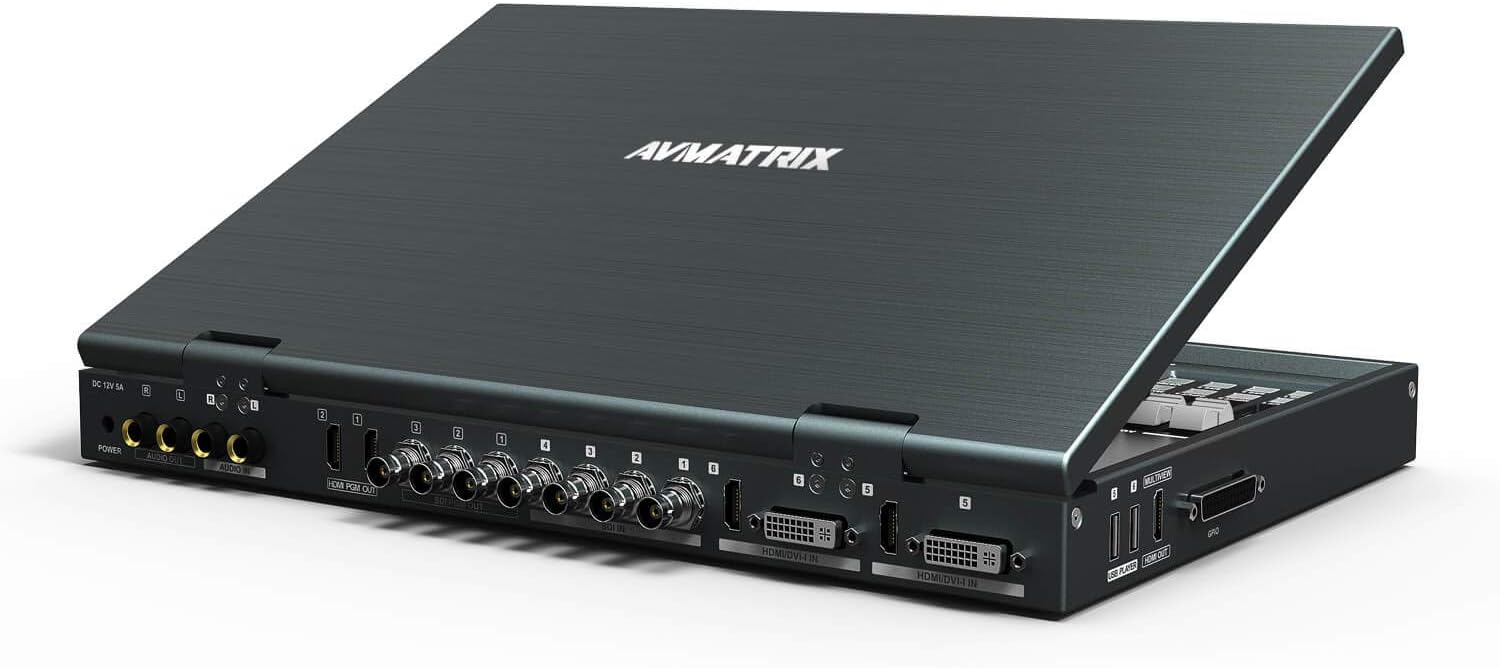 AVMatrix PVS0615 6-Channel Portable Multi-Format Video Switcher with 15.6" LCD Monitor