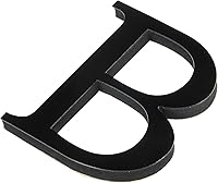 Vista 23 de PATIKIL Adhesivos de pared de acrílico 3D con espejo del alfabeto con letra E, autoadhesivas, decoración del hogar, letrero de letra, calcomanía