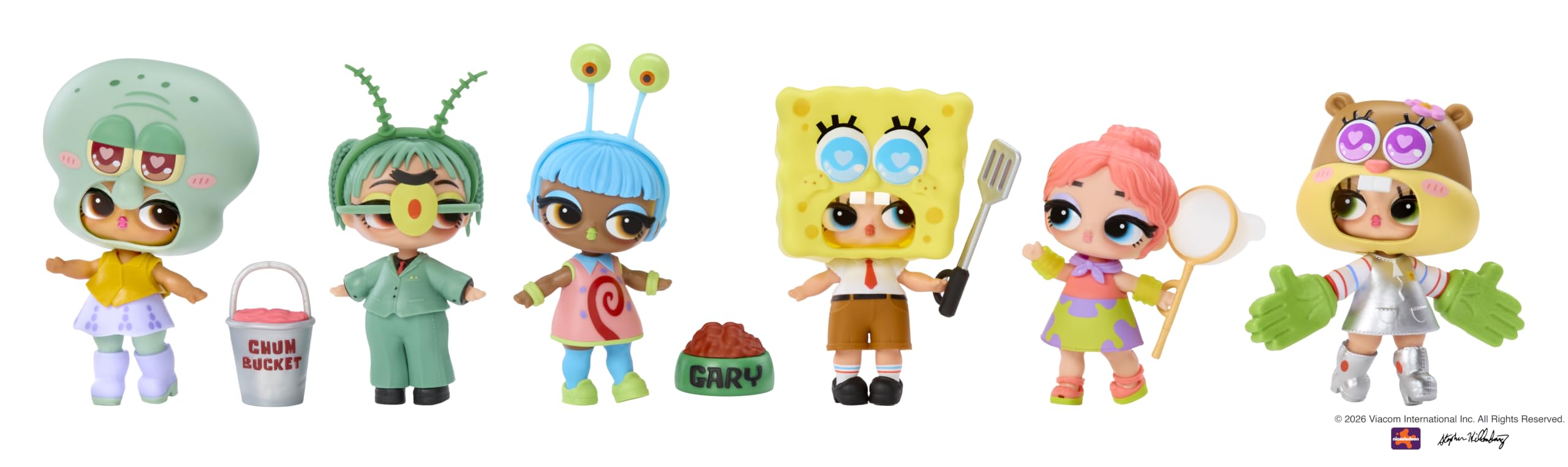 L.O.L. Surprise! Loves SpongeBob Kanciastoporty – lalki kolekcjonerskie, 6 stylów