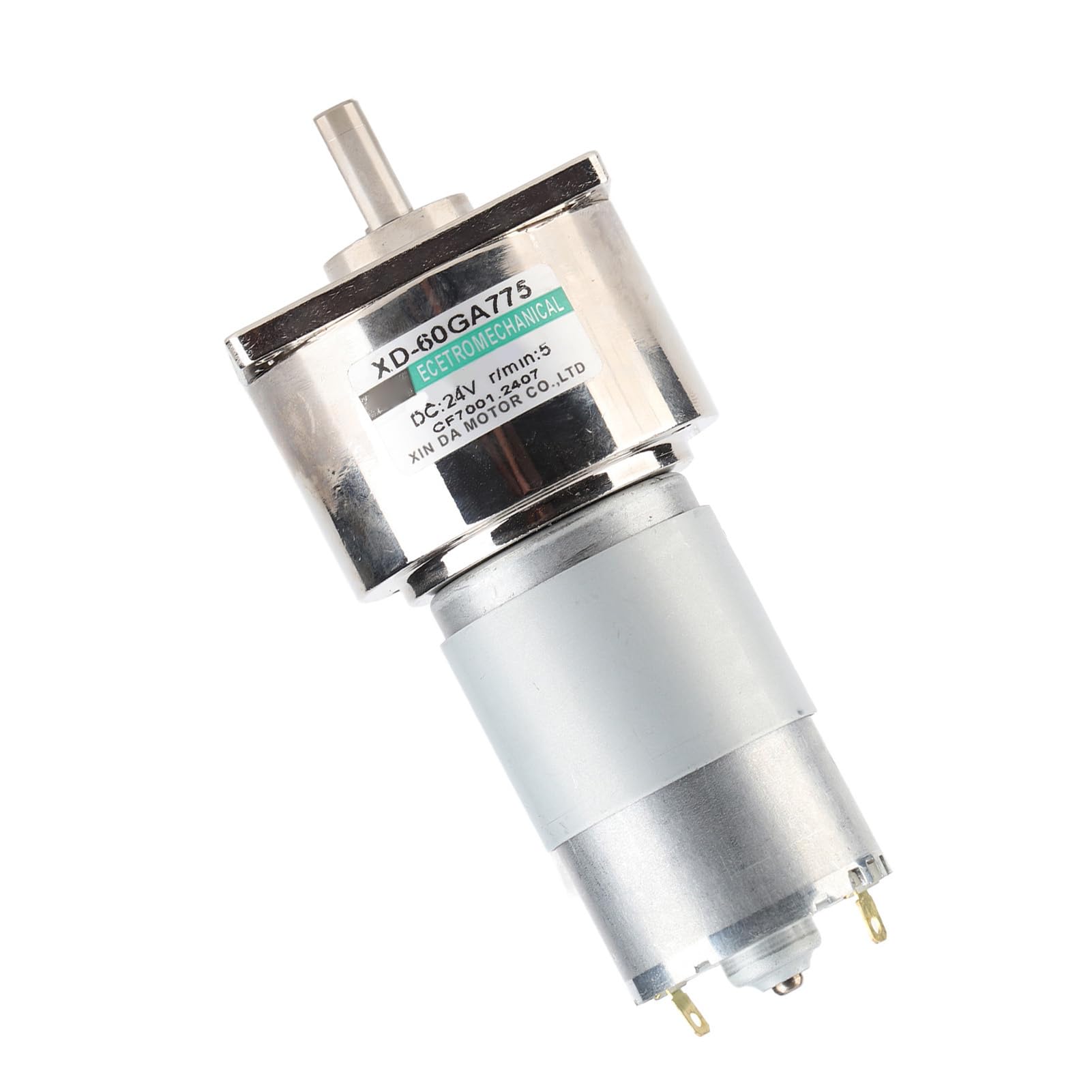 Moteur DC 12V/24V 35W XD-GA775 - Engrenage Métal, Vitesse Réglable 10-600rpm, Grand Couple