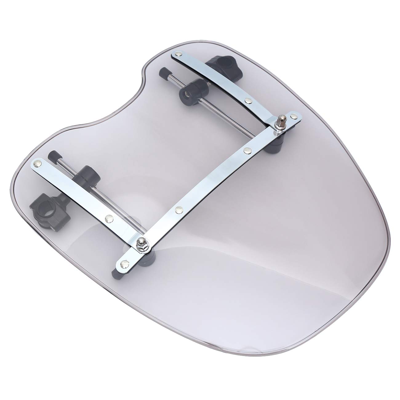 Samger 19 "x 17" Pare Brise avec le matériel pour Harley Honda Suzuki Yamaha Kawasaki Cruiser & Standards 1969-2015