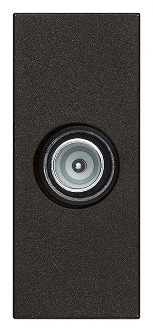 Vimar 30300.10G Linea Presa Coassiale TV-RD-SAT, Passante, Con Connettore Maschio, Attenuazione Di Derivazione 10 Db, Nero - 4