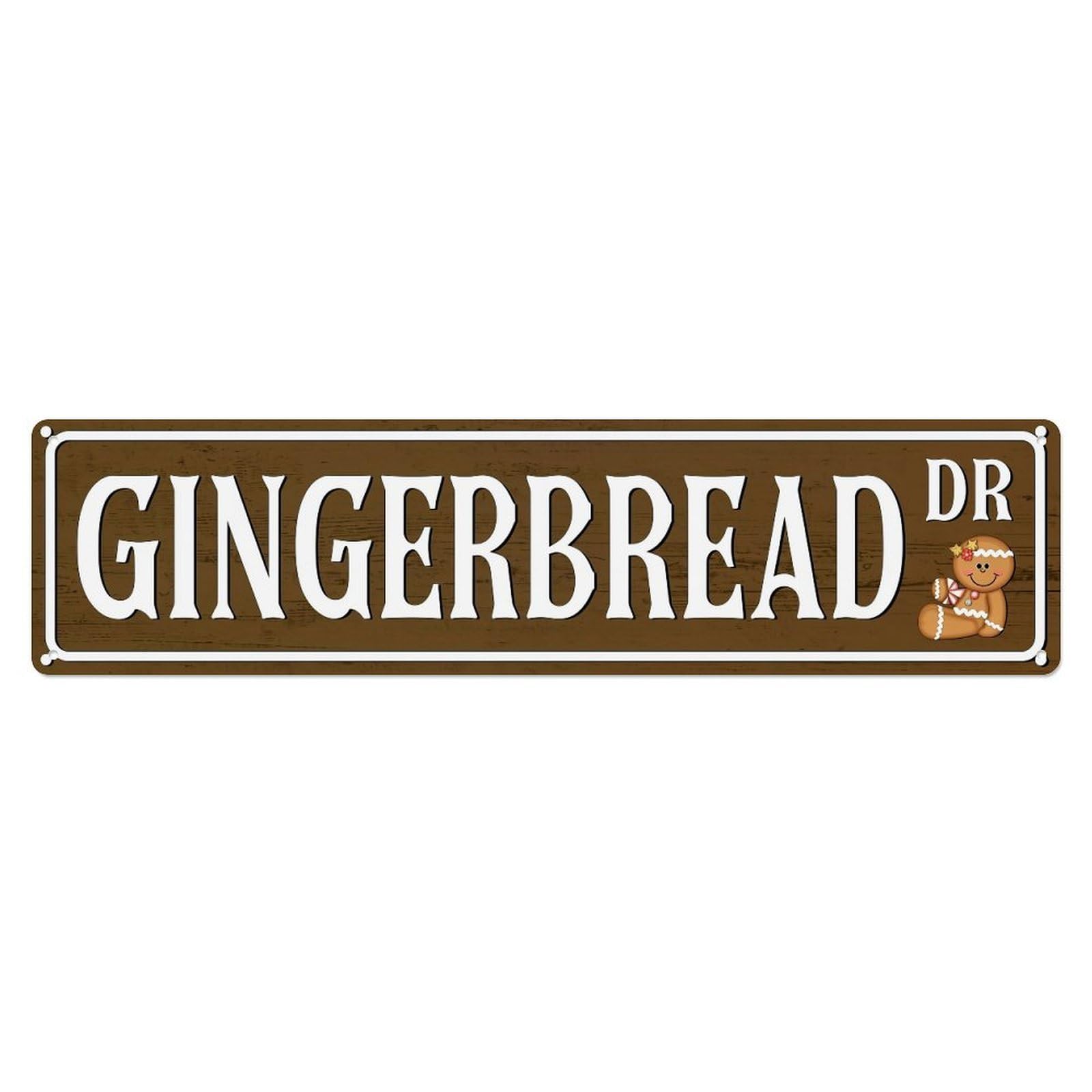 Gingerbread Dr Street Sign Metal Tin Sign Plaque