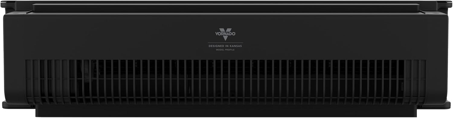 Vornado PROFILE® Window Fan, Whole Room Air Circulator, Reversible Exhaust, Quiet Operation, 3 Speed Settings, Low Profile Window Fan for Kitchen, Bedroom, and Home, Black