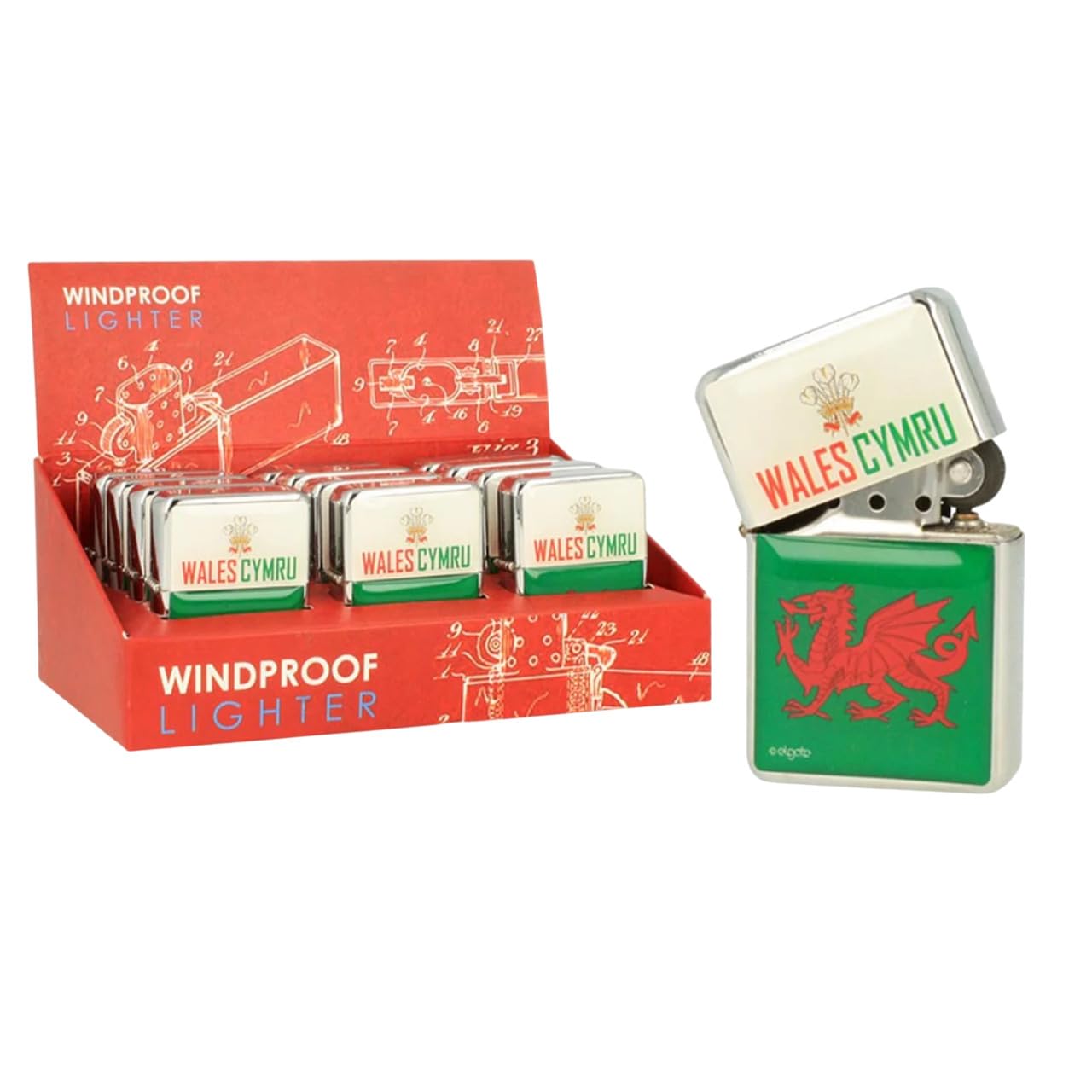 Wales Dragon Windproof Lighter For Camping BBQ Kitchen Stove Candles Cooking Barbecue Fireworks Men Gifts