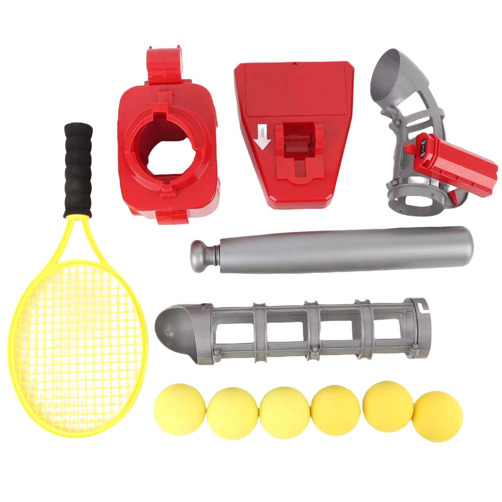 Juego de Lanzador de Tenis de Béisbol Automático con Raqueta de Murciélago para Equipo de Entrenamiento de Béisbol Juvenil