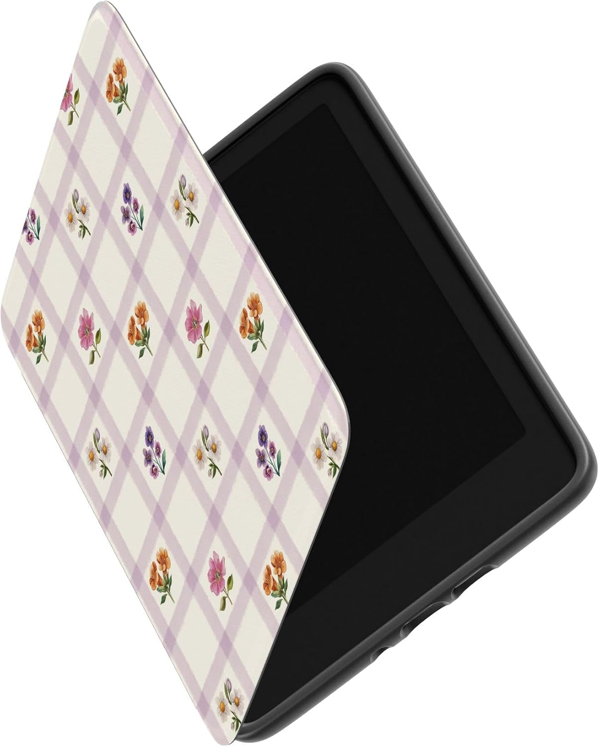 Casely Kindle Case | Meadow Check | Floral Gingham | Compatible with 7” Kindle Colorsoft and 7” Kindle Paperwhite (12th Gen 2024 Models)