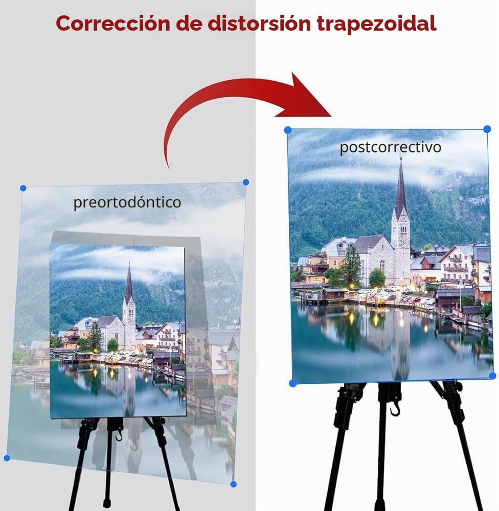 Lámpara de proyector de arte portátil, tablero de trazado impermeable para bocetos, dibujar y pintar, herramienta de proyección de escritorio (color: azul)